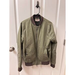CAPE JUBY Men's Jacket Army Green Full Zip Size Small